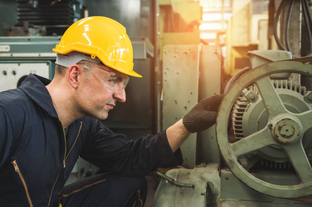 istock Industrial workers are working on projects in large industrial plants with many devices. 1212854750