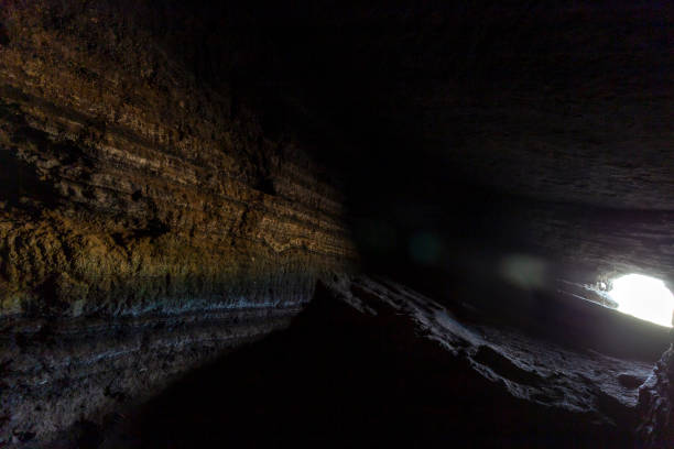 istock Inside a cave in North Head Devonport, New Zealand. 1212854771