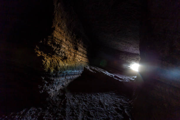 istock Inside a cave in North Head Devonport, New Zealand. 1212854779