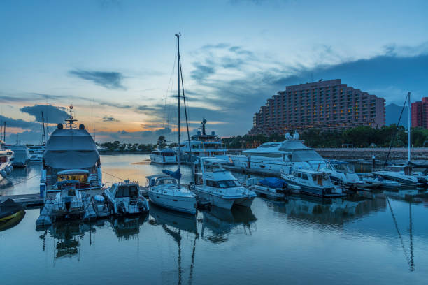 istock yacht in pier 1212855641