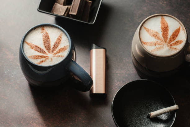 istock CBD hot beverages, vaping, cannabis joint and cannabis chocolate. 1212855703