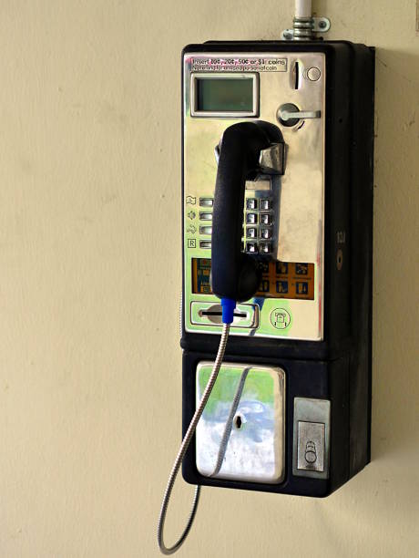 istock Old School Coin Phone Booth, Telephone 1212858251