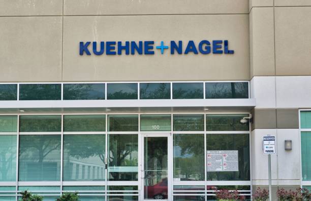 kuehne + nagel edificio de oficinas corporativas en houston, tx. - store facade window display office building fotografías e imágenes de stock