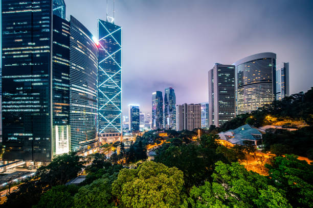 istock Hong Kong Night scape 1212863320