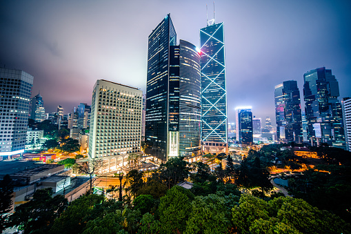 Hong Kong Night scape, China