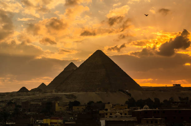 istock Beautiful landscape at Giza in the evening 1212871961
