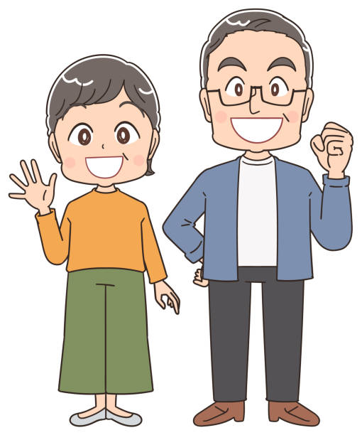 61 Senior Korean Couple Illustrations & Clip Art - iStock | Senior indian  couple, Senior hispanic couple
