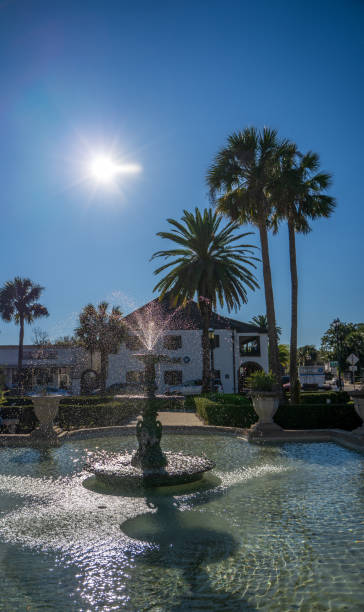 istock Sunlit fountain in Florida 1212875608