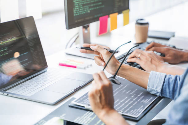 1,600+ Man Writing Codes On Computer Stock Photos, Pictures & Royalty ...