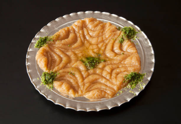 Traditional Turkish dessert Hosmerim in plate