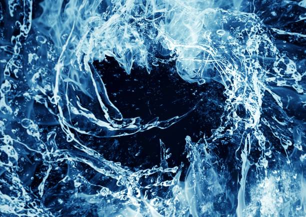istock Abstract background of swirling water 1212897600