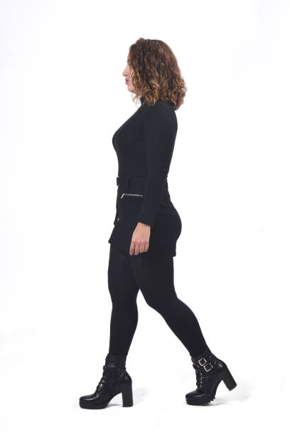 istock woman standing on white background 1212897882