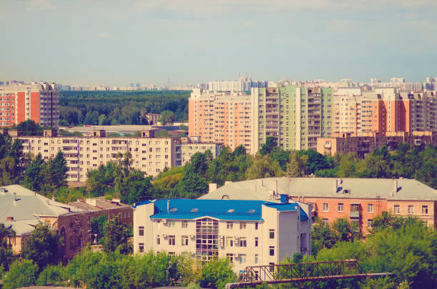 istock Typical apartment buildings. Russia Moscow. 1212908577
