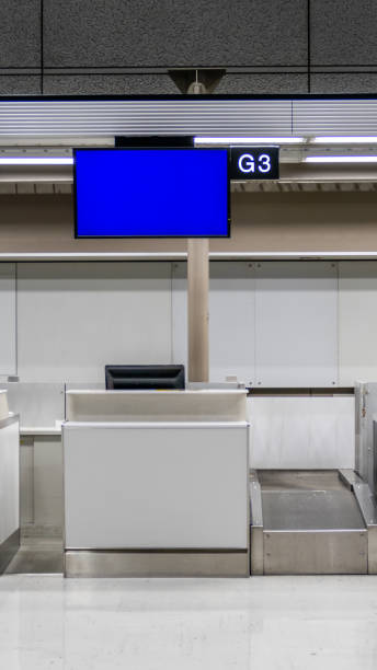 istock Check in counter at airport 1212910548