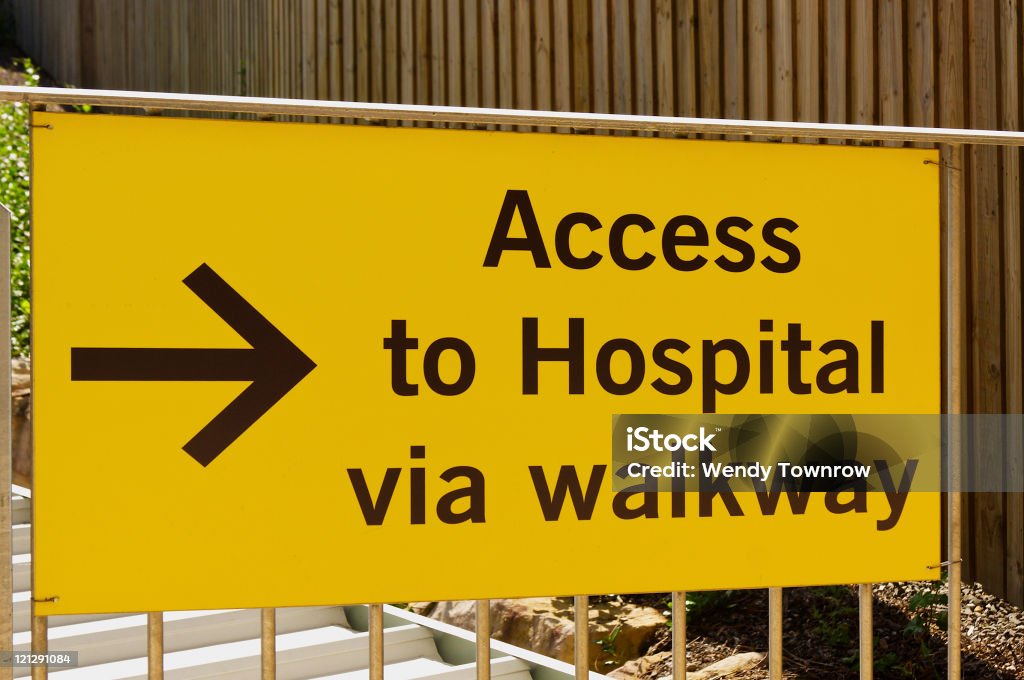 De acesso ao hospital - Foto de stock de Amarelo royalty-free