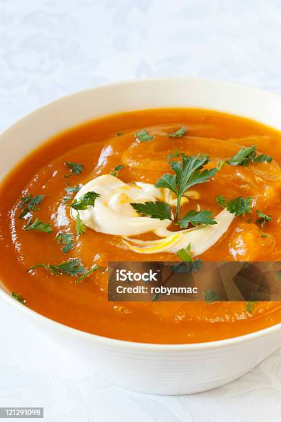 Pumpkin Soup Stock Photo - Download Image Now - Bowl, Close-up, Color Image