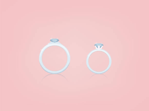istock beautiful graphic design of wedding ring,wedding concept design 1212912146
