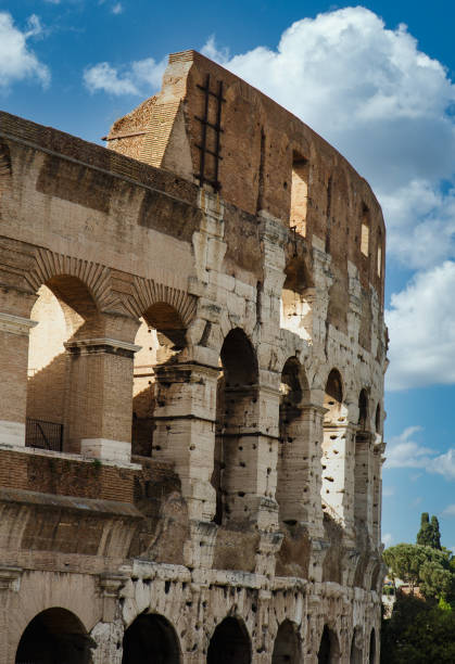 istock Section of Roman Coliseum Under Nice Sky 1212912366