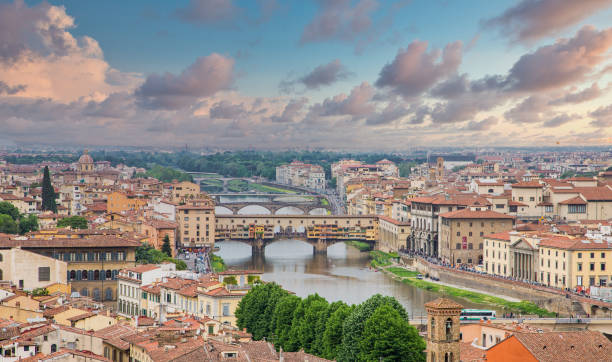istock The Arno Past The Ponte Vecchio 1212913278