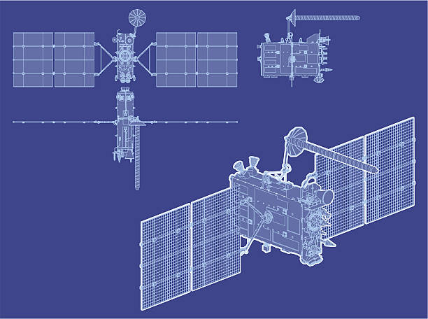 ilustraciones, imágenes clip art, dibujos animados e iconos de stock de vector de alta detallada y navegación vía satélite - global positioning system