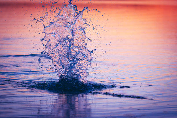 istock Water splash on the lake 1212916261