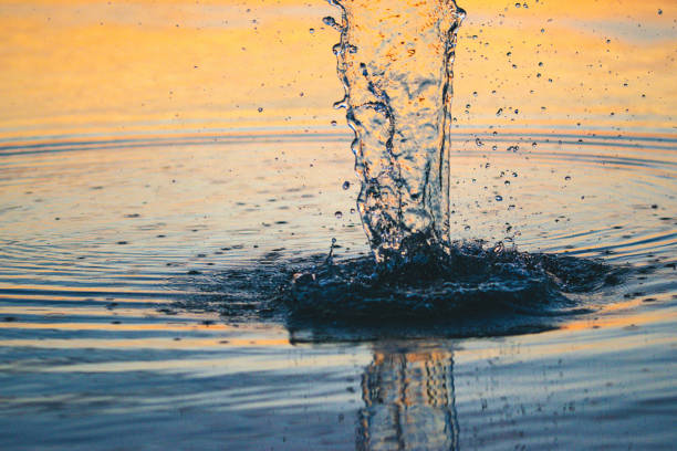 istock Water splash on the lake 1212916826