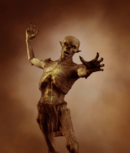 goblin fantasy folklore creatures,3d rendering - vengeful imagens e fotografias de stock