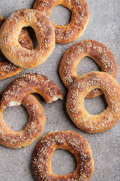 istock Bagels baked with sesame seeds 1212924026