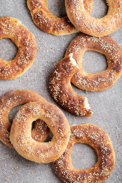 istock Bagels baked with sesame seeds 1212924033