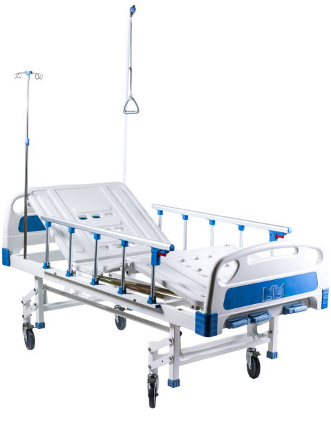 istock Modern mobile medical bed isolated on white 1212929646