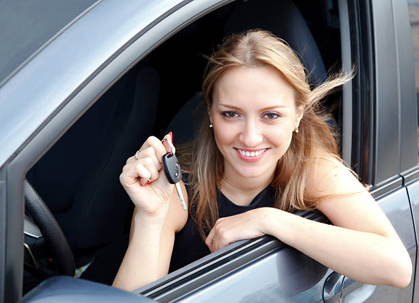 istock Girl in a car 121293224
