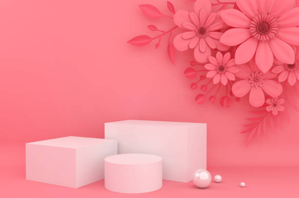 istock Display background for Cosmetic product presentation. Empty showcase, 1212937250