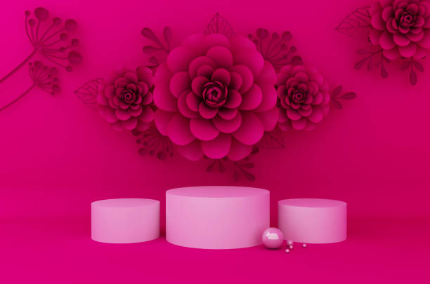 istock Display background for Cosmetic product presentation. Empty showcase, 1212937502
