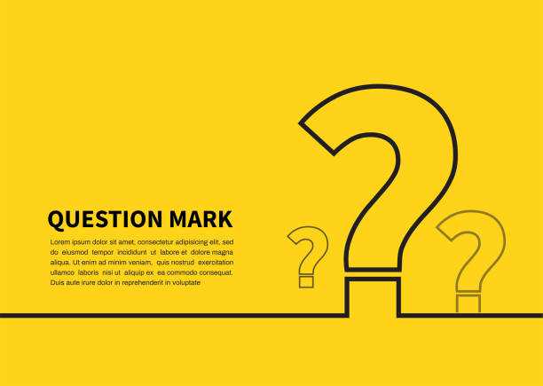Question mark icon on yellow background. FAQ sign. Vector illustration Question mark icon on yellow background. FAQ sign. Vector illustration question mark stock illustrations