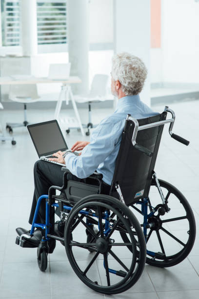 istock Businessman overcoming disability 1212941410