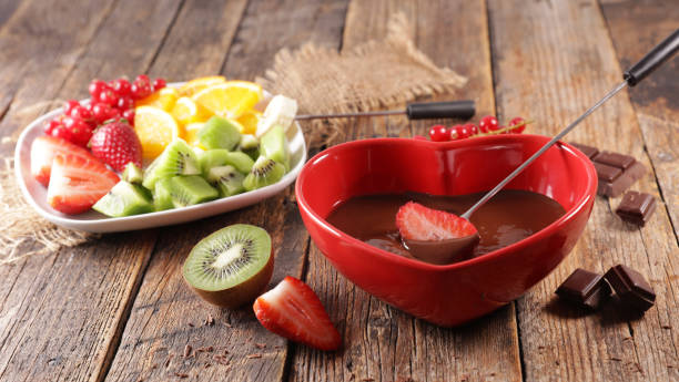istock chocolate fondue with fresh fruits 1212944915