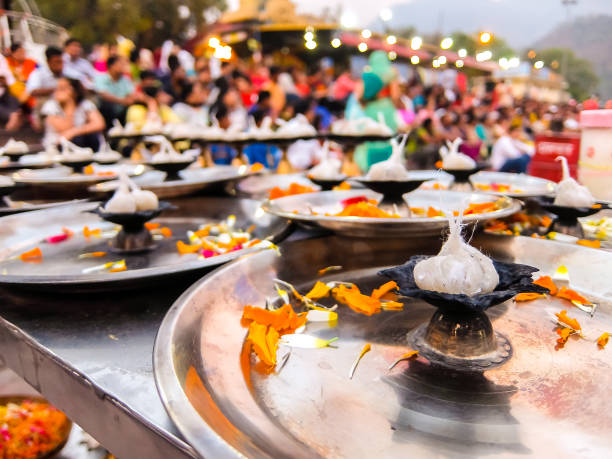istock Ganga Aarti ceremony in Rishikesh. 1212951796
