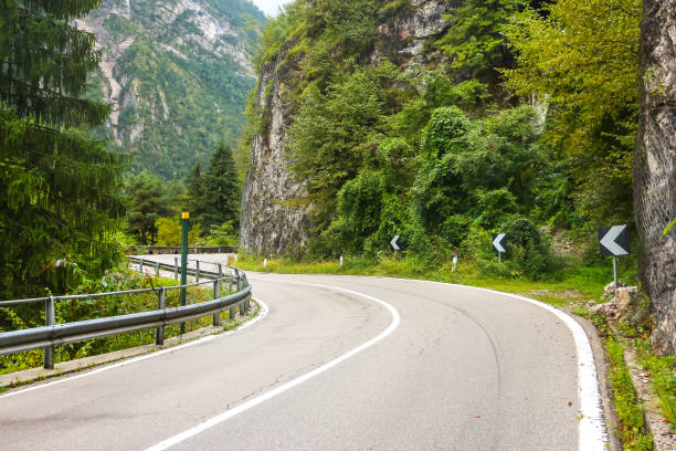 istock Mountain road in Belluno province. 1212954987