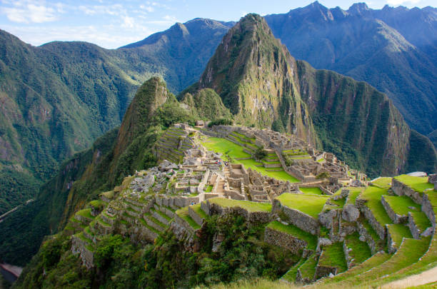 istock Panoramic view of Machu Picchu, Cusco, Peru 1212960416
