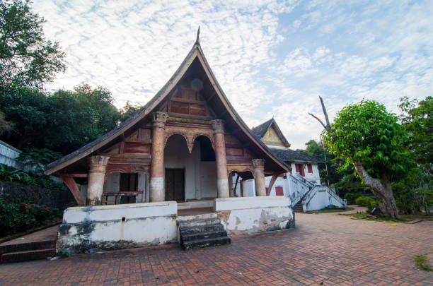 istock Old Buddhist temple building, Luang Prabang, Laos 1212961300