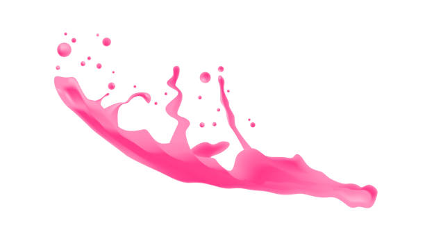 istock pink liquid splash realistic drops and splashes isolated on white background fruits juice splashing concept horizontal 1212961739