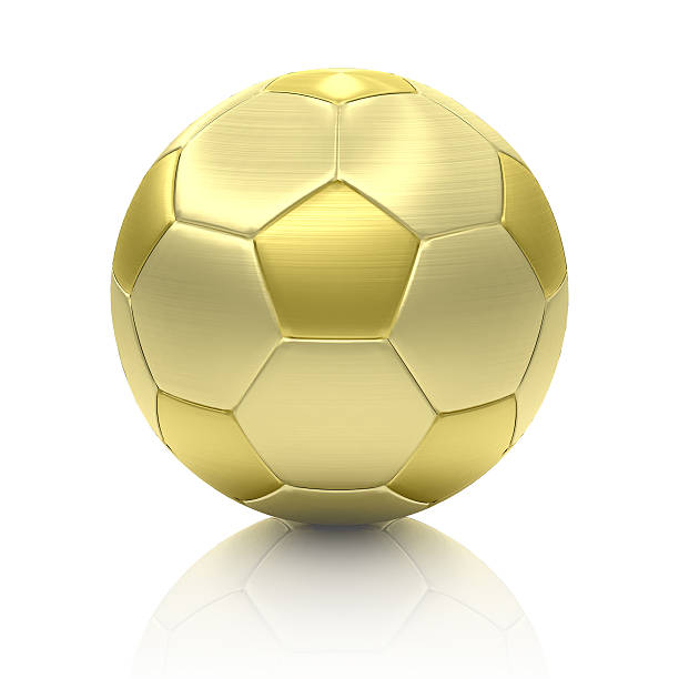 istock golden soccer ball isolated on white background 121296402