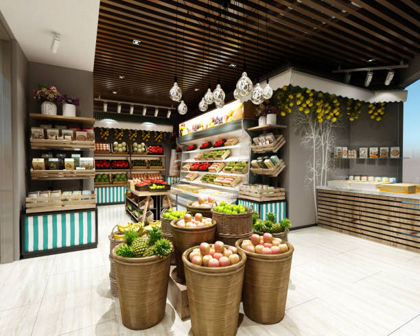 istock 3d render of Grocery Shop 1212964606