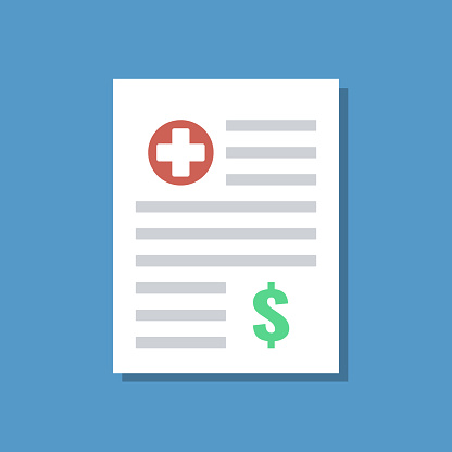 Medical Invoice Or Price List With Dollar Sign Stock Illustration -  Download Image Now - Dentist, Financial Bill, Animal Testing - iStock