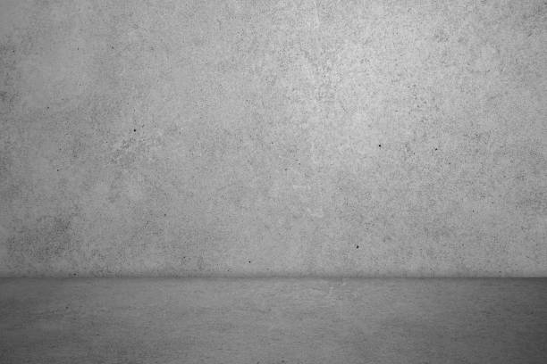 istock Empty room with cement concrete background, floor and wall, detail of texture surface, element and material, interior home. 1212974307