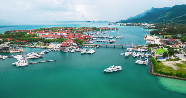 istock Aerial panoramic view on Eden Island, Victoria, Seychelles 1212978485