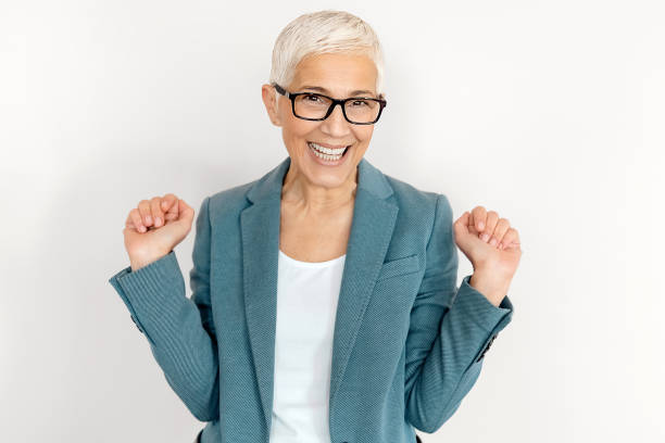 istock Cheerful Senior Woman Smiling 1212978797