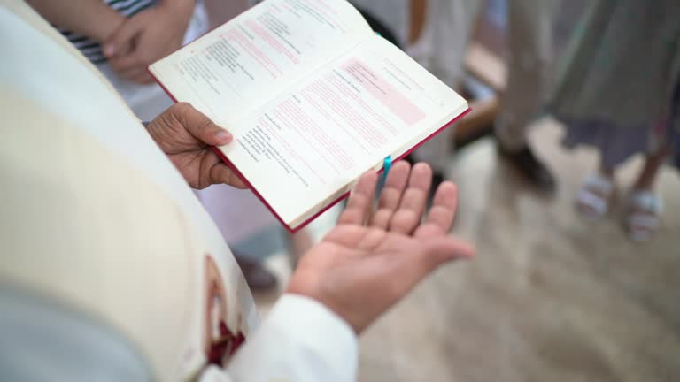 Baptism celebration at church