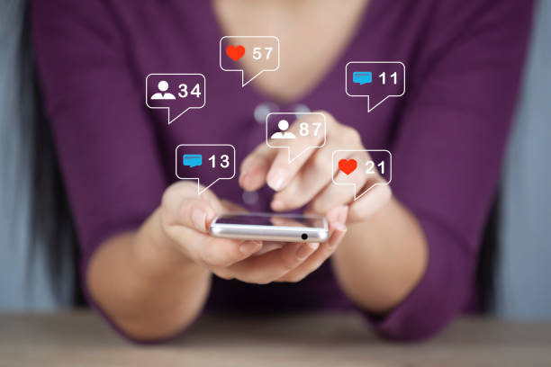 istock Concept of using a smartphone for social media 1212983185
