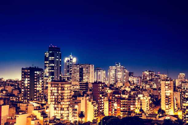 istock Illuminated District of Buenos Aires at Twilight 1212983514